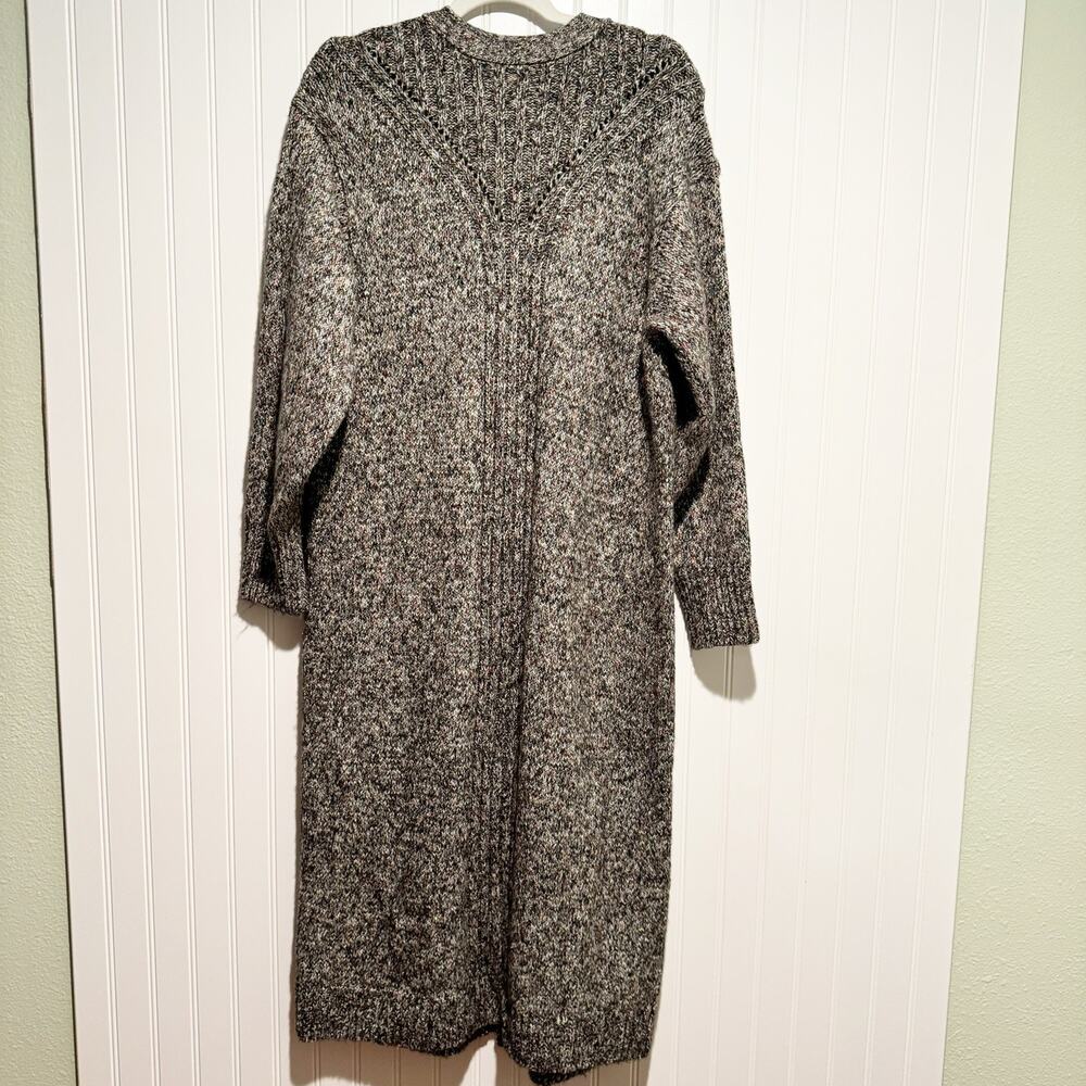 Cabi Coffee Shop Duster Longline Cardigan Sweater Size Small Multicolored Cozy - Picture 9 of 9